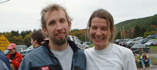 Chris and Barb after their race